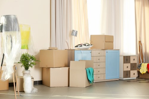 Commercial moving team planning a business relocation in Hackney