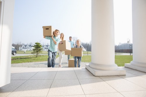 Office relocation items prepared for removals in Hackney