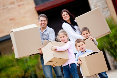 Packed moving van ready for a flat or house relocation in Hackney