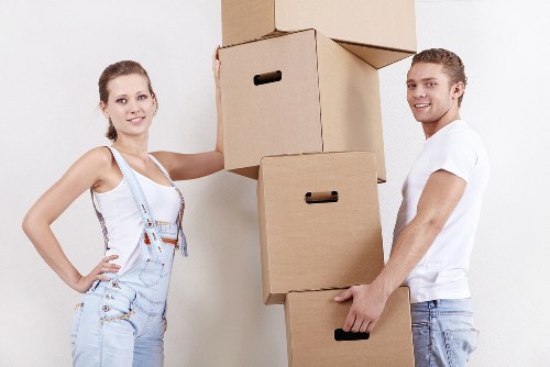 Local commercial movers handling office access in Hackney
