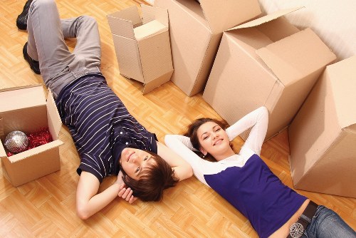 Careful loading of household furniture for a local Hackney move