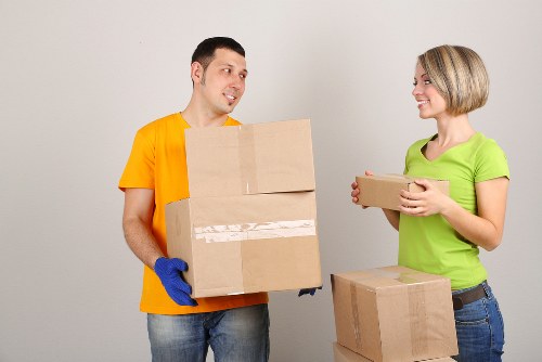 Moving large furniture through a narrow staircase in Hackney property